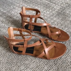 Dolce vita tan gladiator sandals